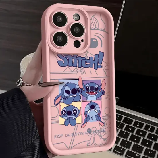 Für Poco F6 F5 F3 X6 Pro X5 X3 NFC M6 Pro Xiaomi Mi 11 Lite 14T 13T 12T Kawaii Stich Stimmung Cartoon Multistep Weiche Telefon Fall