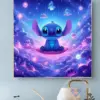 Stitch Lilo und Stitch Diamant-Malerei-Set, DIY-Stickerei, Kreuzstich, handgefertigte Kunst, Geschenk, Basteln, Heimdekoration, Geschenk für Erwachsene und Kinder 2