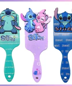 Neue Lilo Stitch Kämme Cartoon Anime Kawaii Stich Luft Kissen Massage Kämme Kinder Mädchen Kamm Haar Pinsel Spielzeug kind Geburtstag Geschenk