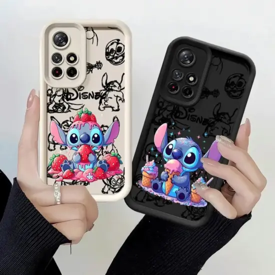 Handyhülle für Xiaomi Redmi Note 10 11 12 13 Pro Plus 11S 12S 11pro 10Pro 12Pro Silikon Soft Cute Disney Stitch Cover 3