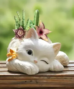 Drop Schiff Keramik Blumentopf Hedgehog Form Blume Topf mit Entwässerung Tier Skulptur Handwerk Dekoration Garten Micro-ansicht Topf