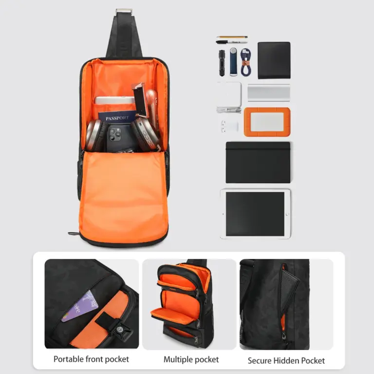 Lebenslange Garantie Brusttaschen für Männer 9,7 Zoll iPad Tasche spritzwasser geschützte Umhängetasche Männer Umhängetasche lässig männliche Schulter tasche Handtasche 5