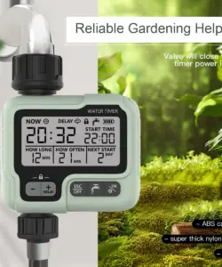 HCT-322 Automatischer Wassertimer, digitale Gartenbewässerungsmaschine, intelligenter Sprinkler für den Außenbereich, um Wasser und Zeit zu sparen