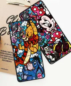 Disney Stitch Mickey Silikon schwarz Handy hülle für Xiaomi Redmi Note 13 12 11 11t 11s 10 10s 9 8 8t Pro plus 5g