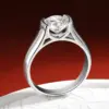 OEVAS Echt 2 Carat D Farbe Moissanite Hochzeit Ringe Für Frauen 18K Weiß Gold Überzogene 100% 925 Sterling Silber braut Edlen Schmuck 3