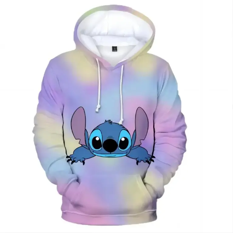 2024 neue Stich Anime Mode männer Hoodie Outdoor Straße Hip-Hop Sportswear männer Casual Lose Hoodie Sweatshirt 3