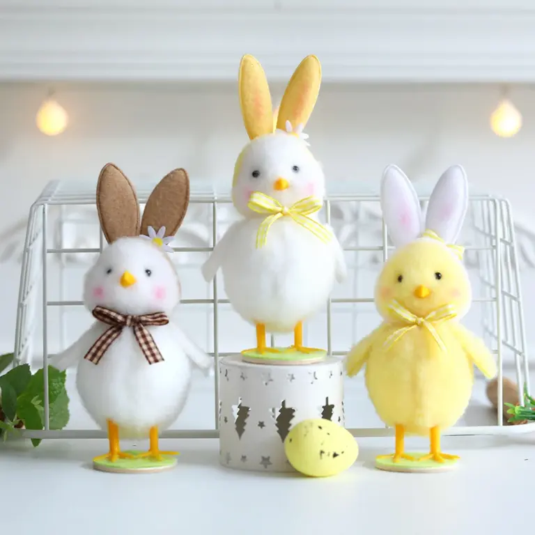 Neue Ostern Kaninchen Ohr Küken Plüsch Eierschale gesichtslose Gnom Puppe handgemachte Home Ornament Frühling Ostern Party Dekor Kinder Geschenk 3