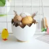 Neue Ostern Kaninchen Ohr Küken Plüsch Eierschale gesichtslose Gnom Puppe handgemachte Home Ornament Frühling Ostern Party Dekor Kinder Geschenk 5