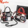 Yogodlns Neue Luxus Handtasche Frauen Nähen Wilden Messenger Taschen Designer Marke Plaid Schulter Tasche Weibliche Damen Totes 2