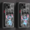 Disney Lilo Stich süß für iPhone 15 14 13 12 Mini 11 xs Pro max x xr 8 7 6 plus matti erte durchscheinende Handy hülle Abdeckung