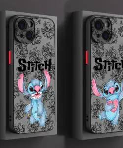 Disney Lilo Stich süß für iPhone 15 14 13 12 Mini 11 xs Pro max x xr 8 7 6 plus matti erte durchscheinende Handy hülle Abdeckung