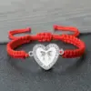 Mode Geflochtene Handgemachte Seil Armreifen Liebhaber Armbänder Für Frauen Männer Valentinstag Geschenk Gebet Schmuck Anhänger Yoga Glück Liebe 5