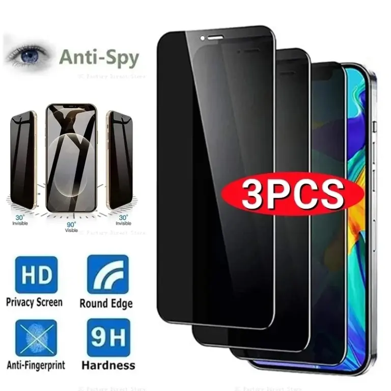 Vollständige Privatsphäre aus gehärtetem Glas für Samsung Galaxy S21 Plus S20 FE Note 20 10 Lite A32 A42 A52 A72 A12 A51 Anti-Spionage-Displayschutz