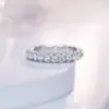 Wong Regen 18 Karat vergoldet 925 Sterling Silber Runds chliff Labor Saphir Edelstein Cocktail Party Schmuck Ring für Frauen Ehering 3