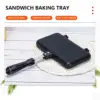 Sandwich Backform Antihaft faltbare Grill pfanne Multifunktions-Aluminium legierung Doppelseite tragbares Küchen zubehör 4