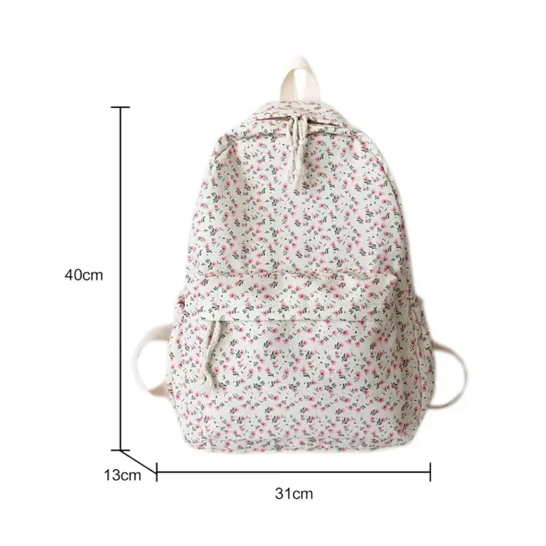 Koreanische Student Schule Rucksack Floral Weiß Schule Taschen Für Teenager Mädchen Nette frauen Rucksack Marke Buch Tasche Nylon Rucksack 6