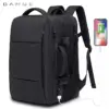 BANGE Reiserucksack für Herren, Business-Rucksack, Schule, erweiterbare USB-Tasche, große Kapazität, 17,3 Laptop, wasserdicht, modischer Rucksack