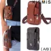 Kismis Fashion Herren Leder Hüft tasche-Multifunktions-Gürtel tasche, große Gürtel tasche mit Schulter gurt