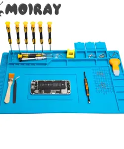 Esd Wärme isolierung Löt matte Computer Telefon Reparatur Tool Kit Arbeit Silikon Reparatur Pad hitze beständige Wartung Tool Kit