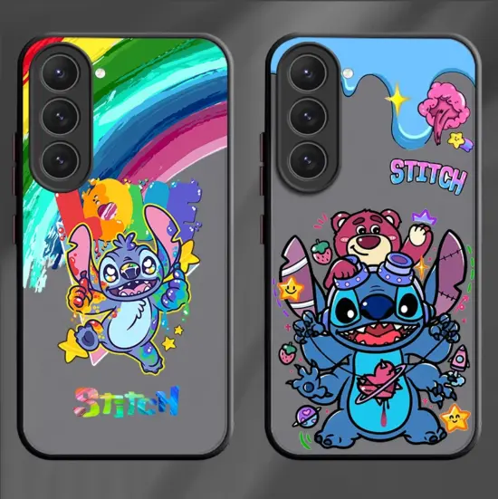 Disney Stitch süß für Samsung S23 S22 S21 S20 Fe S10 S9 Note 20 10 Ultra Lite Pro plus gefrostete durchscheinende Handy hülle 2