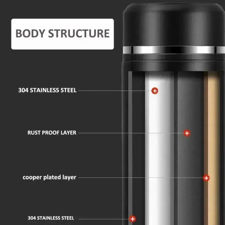 500ml Thermos flasche Smart Cup Digital mit Temperatur anzeige Edelstahl vakuum isolierte intelligente Kaffeetasse 4