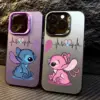 Cool Stitch Angel Couple Disneys Handyhülle für Xiaomi Mi 14T 14 13 12 12T 11 Lite Poco X6 F6 F5 X5 F4 F3 X3 GT Pro 4G 5G Abdeckung