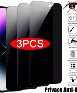 3Pcs Privatsphäre Screen Protector Für iPhone 15 14 13 11 12 Pro Max Mini 7 8 Plus Anti-spion Schutz Glas Für iPhone X XR XS Max