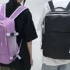 Lässiger Reiserucksack für Damen, große Kapazität, wasserdicht, Diebstahlschutz, lässiger Rucksack mit Gepäckgurt, Laptop-Rucksack für Damen 6
