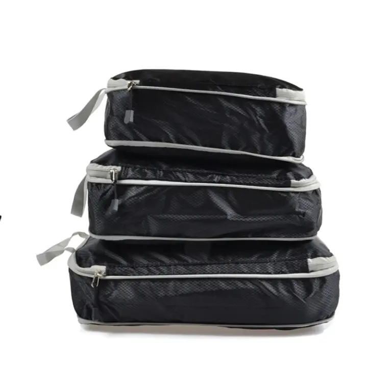 3 Stück komprimierte Verpackungs würfel Reisesp eicher Organizer Set Mesh visuelles Gepäck tragbare bequeme leichte Koffer tasche 5