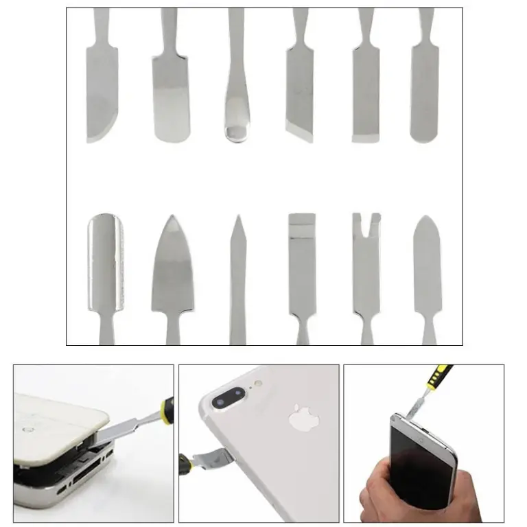 6 stücke Doppel-Ended Metall Brecheisen Set Mini Multi Home Appliance Zerlegen Werkzeug für Telefon Tablet PC Gehäuse DIY reparatur Fix Werkzeuge 5