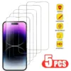 Gehärtetes Glas für iPhone 14 Pro 15 16 13 12 11 Pro Max Displays chutz folie für iPhone 15 Pro glas für iPhone 13 14 Pro screen protector