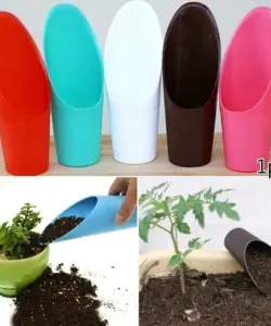 Kunststoff Eimer Schaufel Topf Anbau Zylinder Mini Fleischige Pflanze Boden Spaten & Schaufel Gartenarbeit