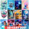 Ab Fee Staub DIY Diamant Malerei Lilo und Stich Stickerei 5d Voll bohrer Cartoon Mosaik Bild Wohnkultur Disney Kinder