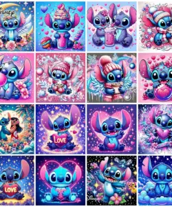 Disney Diamant Mosaik Lilo Stich Malerei voller runder Stich Stickerei Cartoon Bild Strass Neuankömmling Dekor für zu Hause