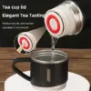 500ml Edelstahl vakuum isolierte Flasche Geschenkset Büro Business-Stil Kaffeetasse Thermoskanne Flasche tragbare Flasche Karaffe 4