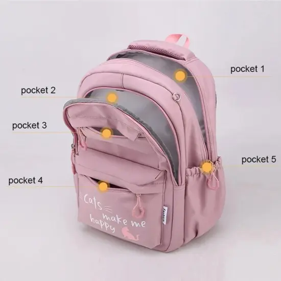 Mädchen Schultasche Rucksack Rucksack für Teenager Frauen Kinder weiblich rosa Schultasche primäre hohe Rucksack Klasse Teenager Kind Kinder 6