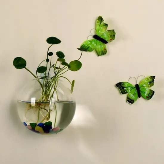 Glasvase, Wandbehang, Hydrokultur, Terrarium, Fischtanks, Topfpflanze, Blumentopf 3