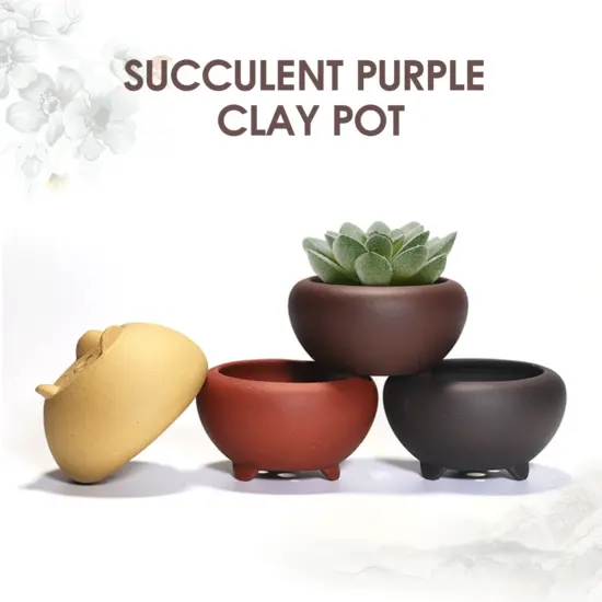 Keramik-Garten-Pflanztöpfe, runder Sukkulenten-Orchideen-Blumentopf für Blumenpflanzen im Innen- und Außenbereich, Blumentopf, Blumentopf mit Löchern 6