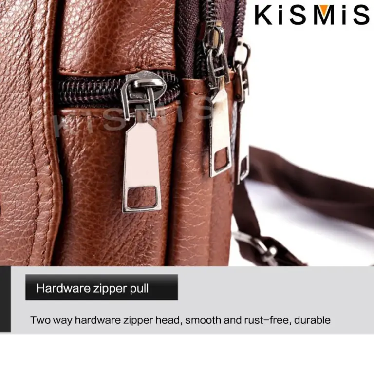 Kismis Fashion Herren Leder Hüft tasche-Multifunktions-Gürtel tasche, große Gürtel tasche mit Schulter gurt 4