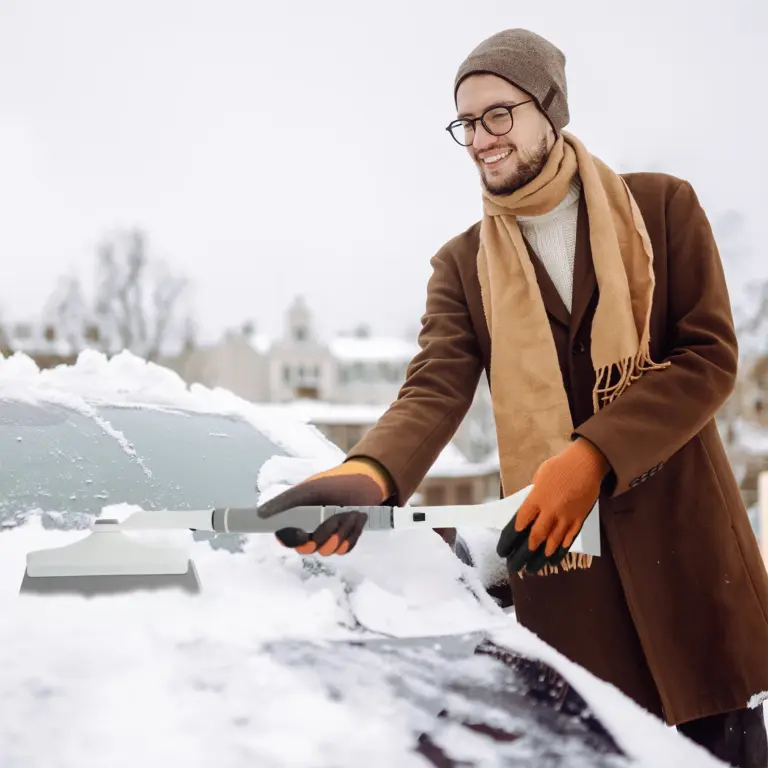 Schnee Entfernung Schaber Teleskop Auto Windschutzscheibe Abtauen Eis Schaber Enteisung Reinigung Werkzeuge Auto Schnee Schaufel Eis Schaufel Pinsel 5