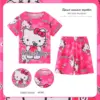 Neue Kinder Kleidung Sommer Winnie Bär Jungen Mädchen Kinder Kleidung Sets Stich Cartoon Anzug Mikey Kid Nachtwäsche Kurzarm 6