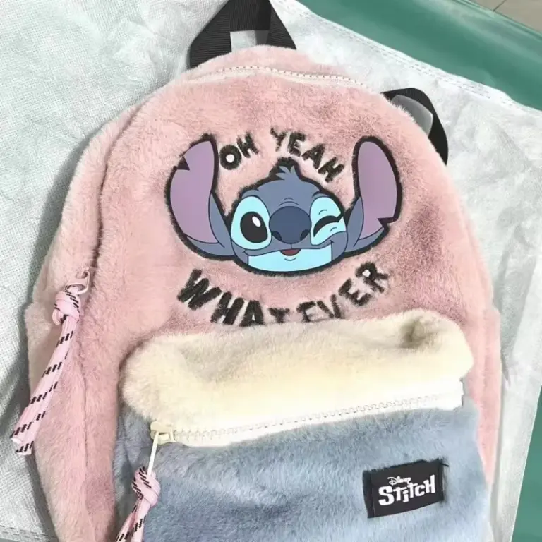 Disney Cartoon neue Stich Plüsch Kinder rucksack Mini Schult asche süße Umhängetasche für Jungen und Mädchen modischen Rucksack 3