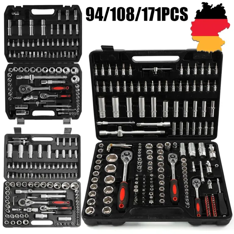 Ratsche Steckschlüssel Set Auto Reparatur Werkzeug Ratsche Drehmomentschlüssel Combo Kit 1/4 3/8 1/2 Ratschenschlüssel Schraubendreher Bits Hand Werkzeug