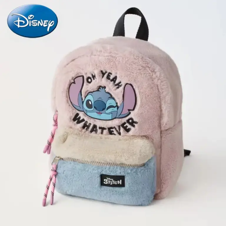 Disney Cartoon neue Stich Plüsch Kinder rucksack Mini Schult asche süße Umhängetasche für Jungen und Mädchen modischen Rucksack