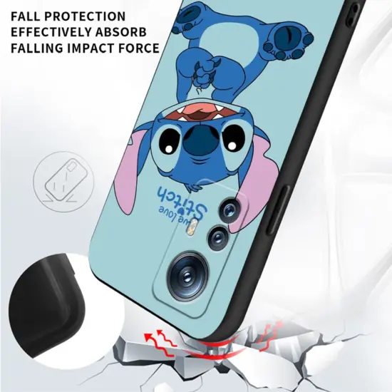 Disney Stitch niedlich schwarz Softcover Handy hülle für Xiaomi Mi 13 12t 12 11t 11i 11 a3 10t 10 cc9e 9 pro lite ultra 5g 6