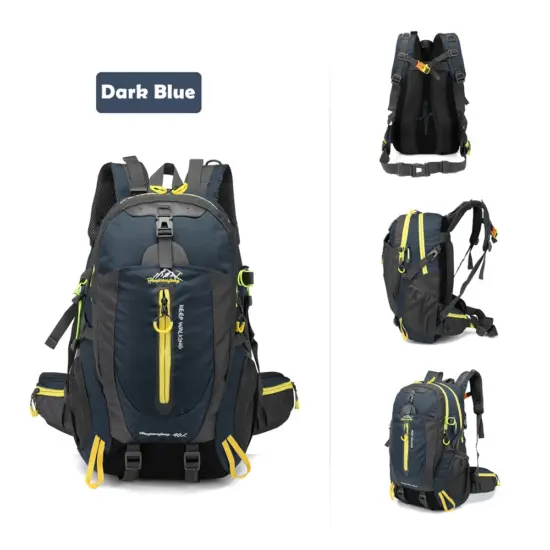 40L wasserabweisender Reiserucksack Camping Wandern Laptop Tagesrucksack Trekking Klettern Rucksäcke für Männer Frauen Wanderzubehör 2