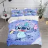 Stich Bettwäsche Set 3-teiliges Set 1 Bett bezug 100% Polyester Bett bezüge Twin niedlichen bedruckten Cartoon Anime Wohnkultur 2