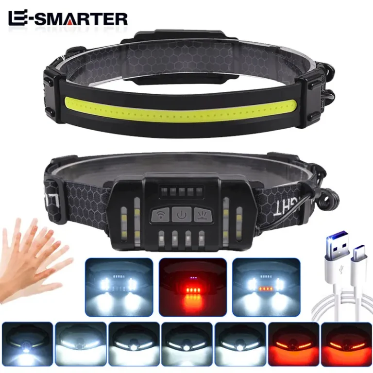 LED Induktion scheinwerfer Teleskop zoombare Kopf Taschenlampe 10 Beleuchtungs modi Outdoor wasserdicht Camping Angeln Scheinwerfer k668