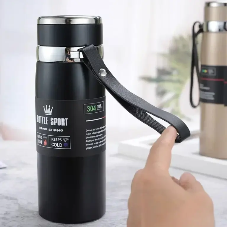 1L Thermo-Wasserflasche hält Kalt- und Warmwasserflasche Thermoskanne für Kaffee Tee Isolierflaschen Edelstahl-Thermosflasche Geschenke 4