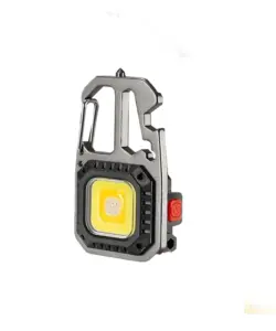 Mini LED Schlüssel bund Licht tragbare Taschenlampe wiederauf ladbare Outdoor-Taschenlampe Camping Notfall Sicherheit Hammer Arbeits lampe 5